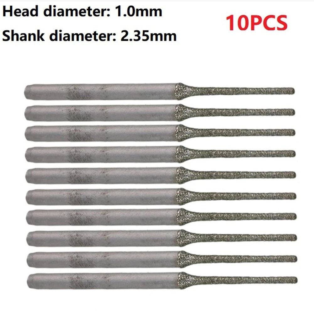Solid Bits 1mm 2.35mm for Agate Bowlder Diamond Steel Drilling