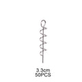 50pcs Spring Lock Crank Fishing Hook Centering for Soft Lure