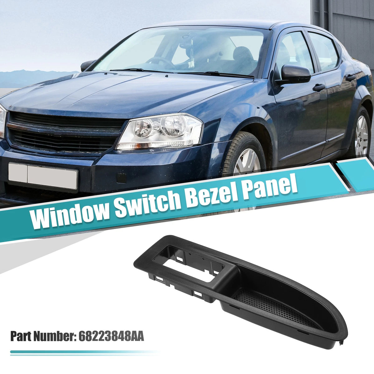 Front Right Door Window Switch Bezel for Dodge Avenger (2011–2014)