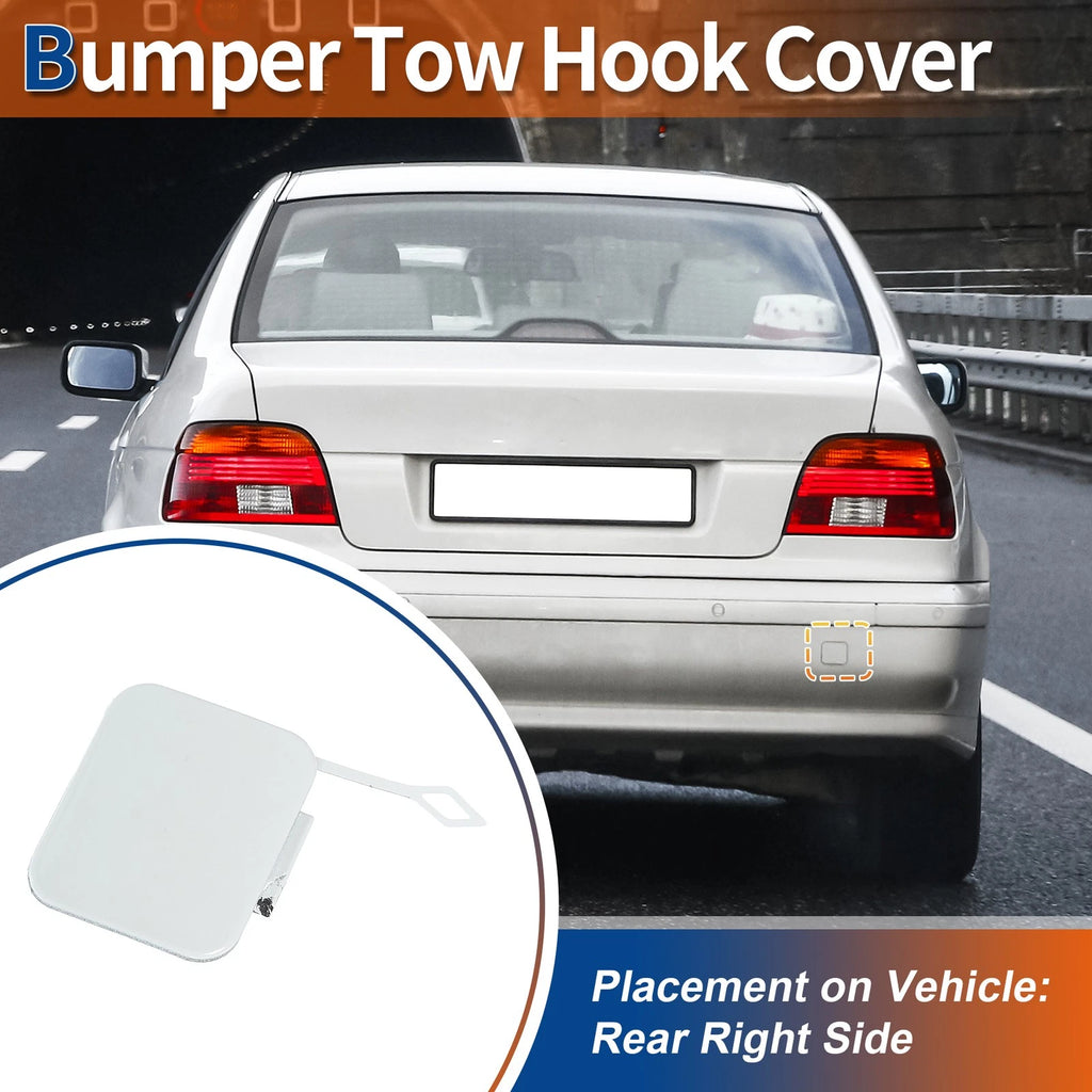 Rear Tow Hook Cover Replacement for BMW 525i 528i 530i 540i (2010–2017)