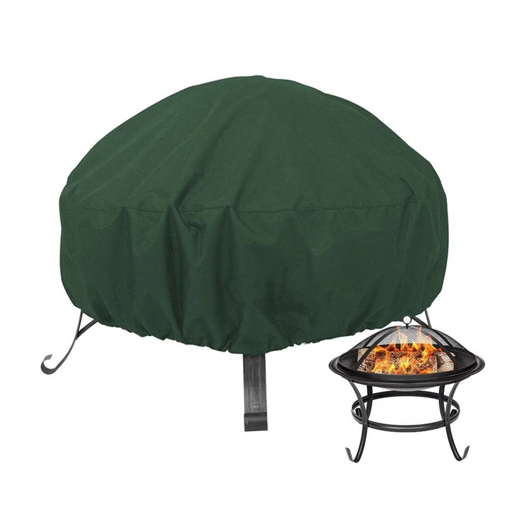 Waterproof Wind Resistant Fire Cover 210D for Outdoor Use (Round)
