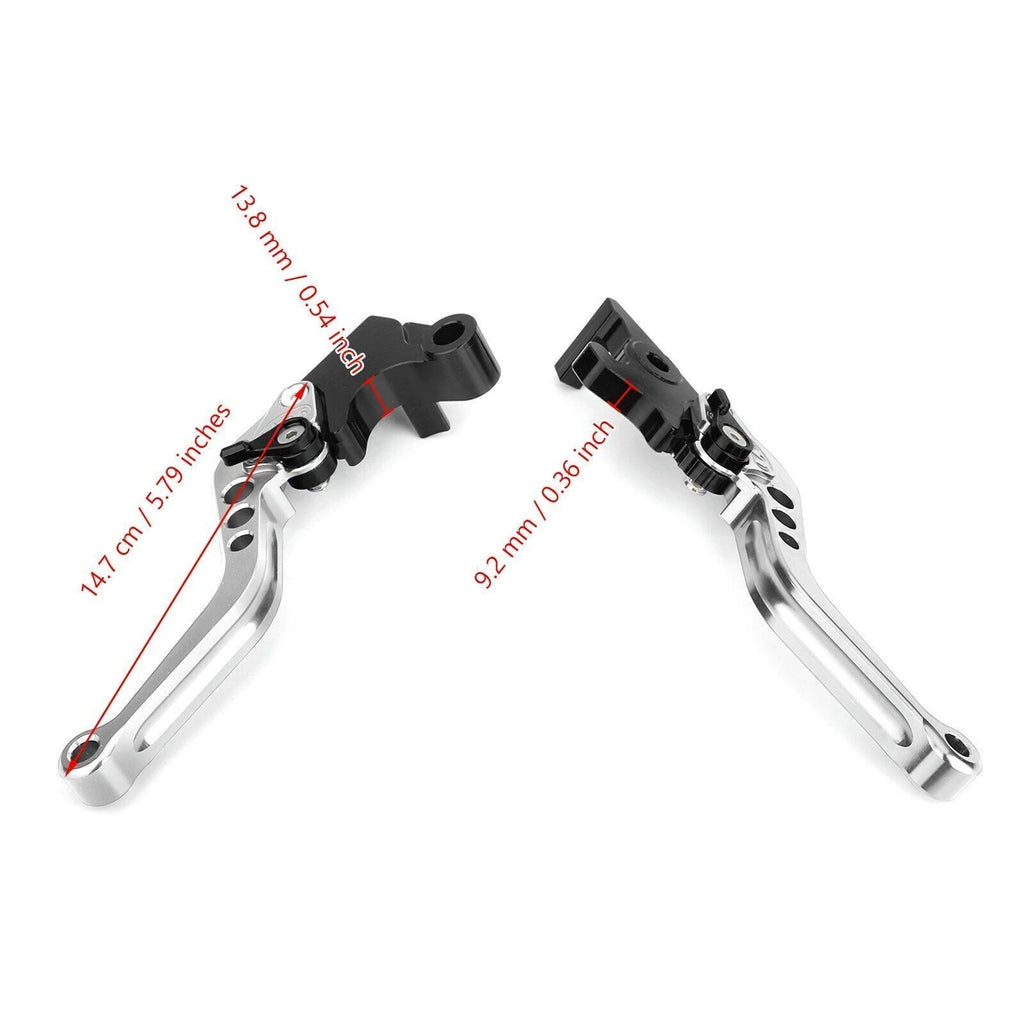 Brake Clutch Levers for Yamaha YZF R3 R25 MT 25 (2015–2017) Silver T9