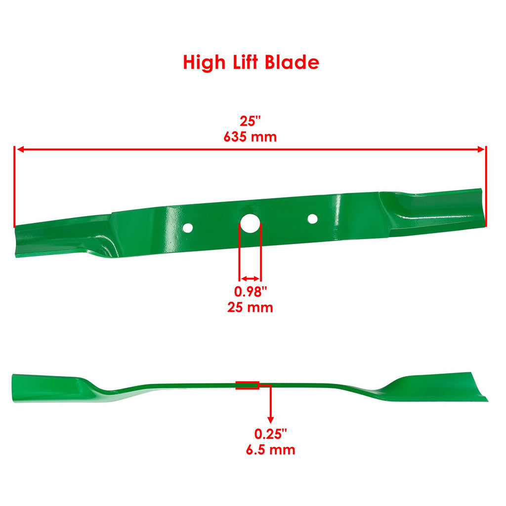 High Lift Blades Replacement for Land Pride FD2548 (25 in) (2003–2018)