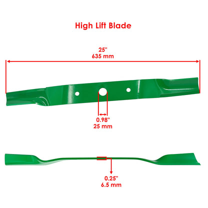 High Lift Blades Replacement for Land Pride FD2548 (25 in) (2003–2018)