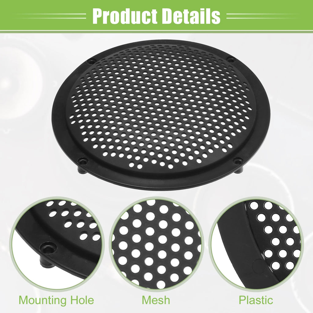 Car Speaker Grill Cover for Universal Fit (6", Black)