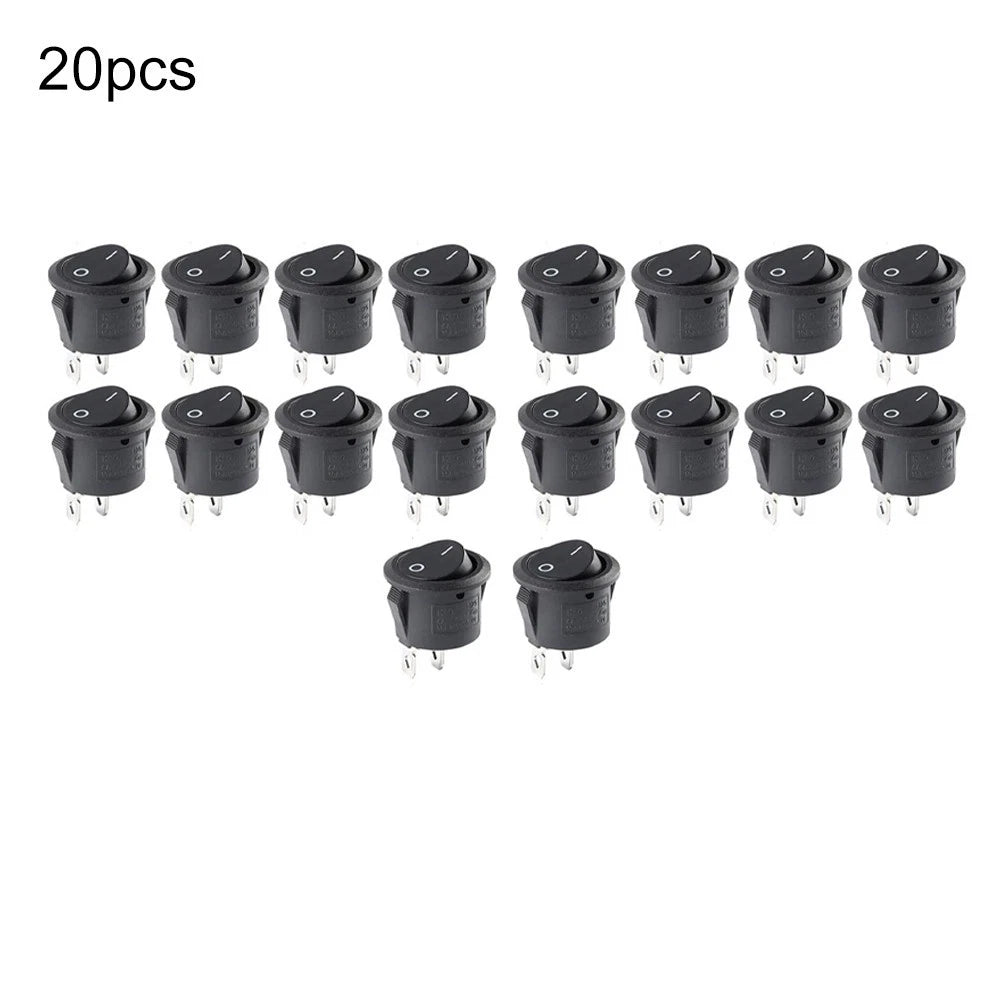 KCD1105 Round Black Switch for Automotive Applications