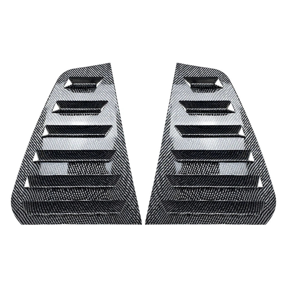 Rear Window Side Vent Shutter Louver Cover Trim Fit VW Golf MK7 MK7.5 14-19 Pair