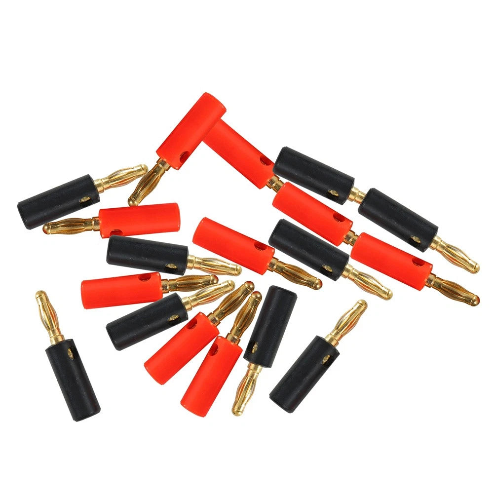 20x 4MM Gold Plated Audio Speaker Cable Wire Screw Banana Plug Connector
