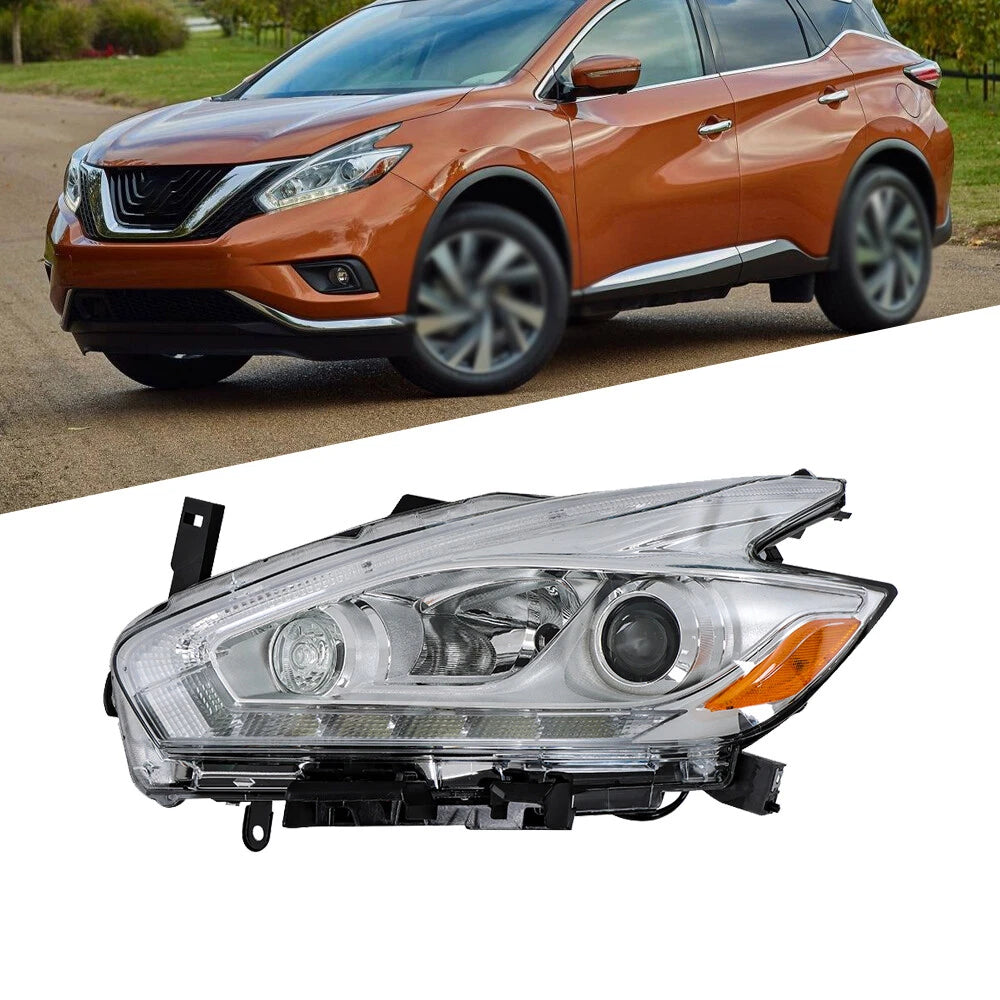 Headlight Assembly for Nissan Murano (2017) Left Driver Halogen LED DRL