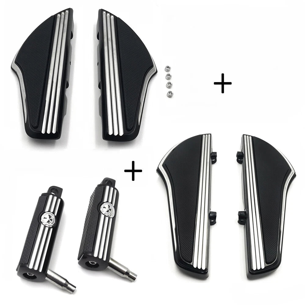 Defiance Footboard Footpeg Set for Harley Dyna (2012–2016) Softail (2000–2017)