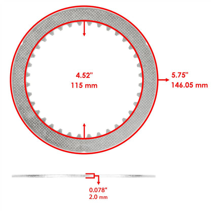 Clutch Friction Steel Plates and Gasket Replacement for Suzuki RF600R (1994–1996)