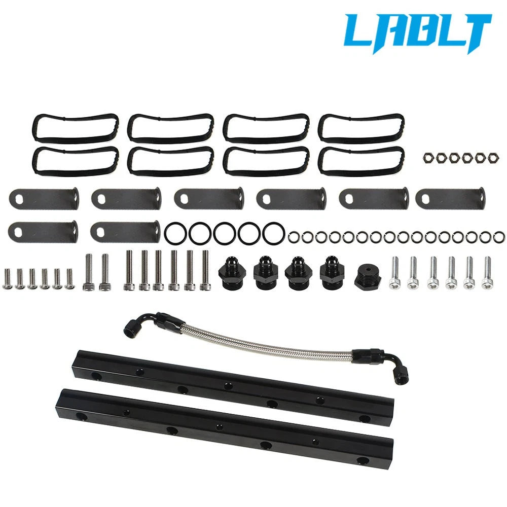 Intake Manifold Hardware Billet Fuel Rail Kit for LS LS1 LS2 LS3 LS6 (Aftermarket)