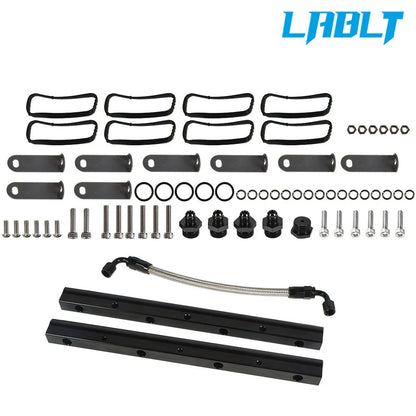 Intake Manifold Hardware Billet Fuel Rail Kit for LS LS1 LS2 LS3 LS6 (Aftermarket)