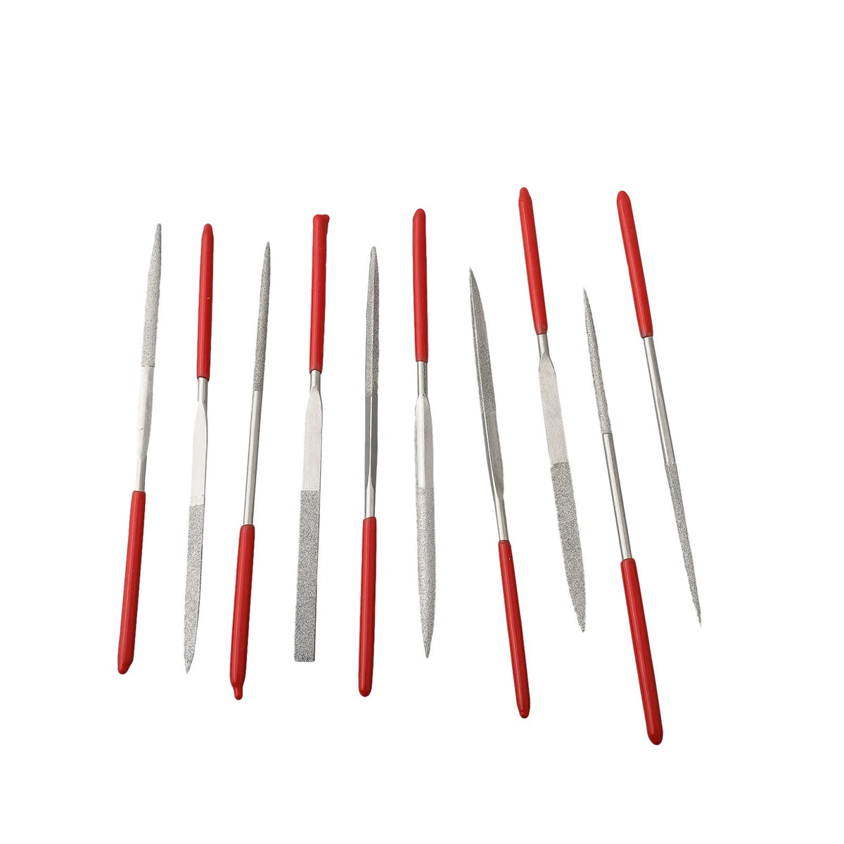 Needle Files Set of 3 (140mm) Electroplated Diamond for Metal/Deburring