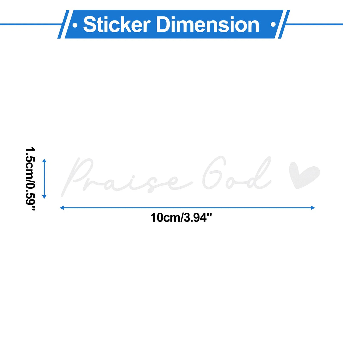 2 Pcs Waterproof Car Bumper Sticker Decal for Universal Fit (10x1.5cm)