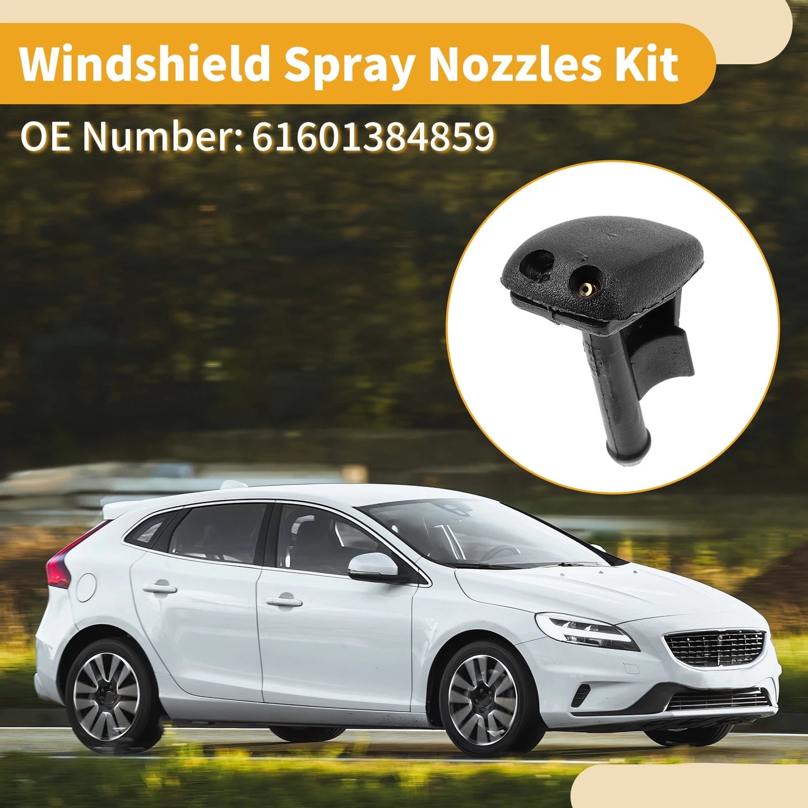 Windshield Washer Nozzle Kit for BMW 318i 1992–1998