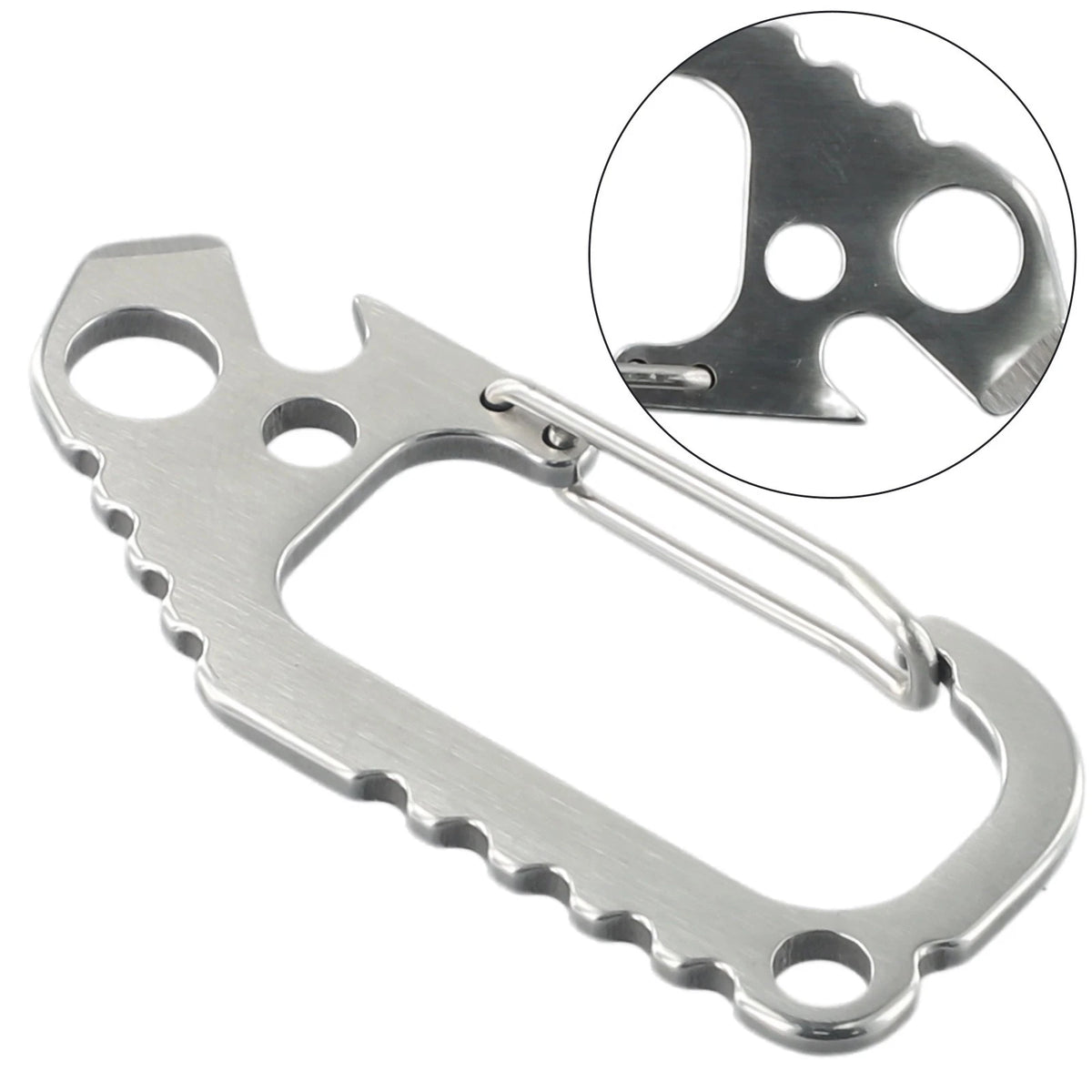 1x Carabiner D Ring Key Chain Clip for Outdoor Use
