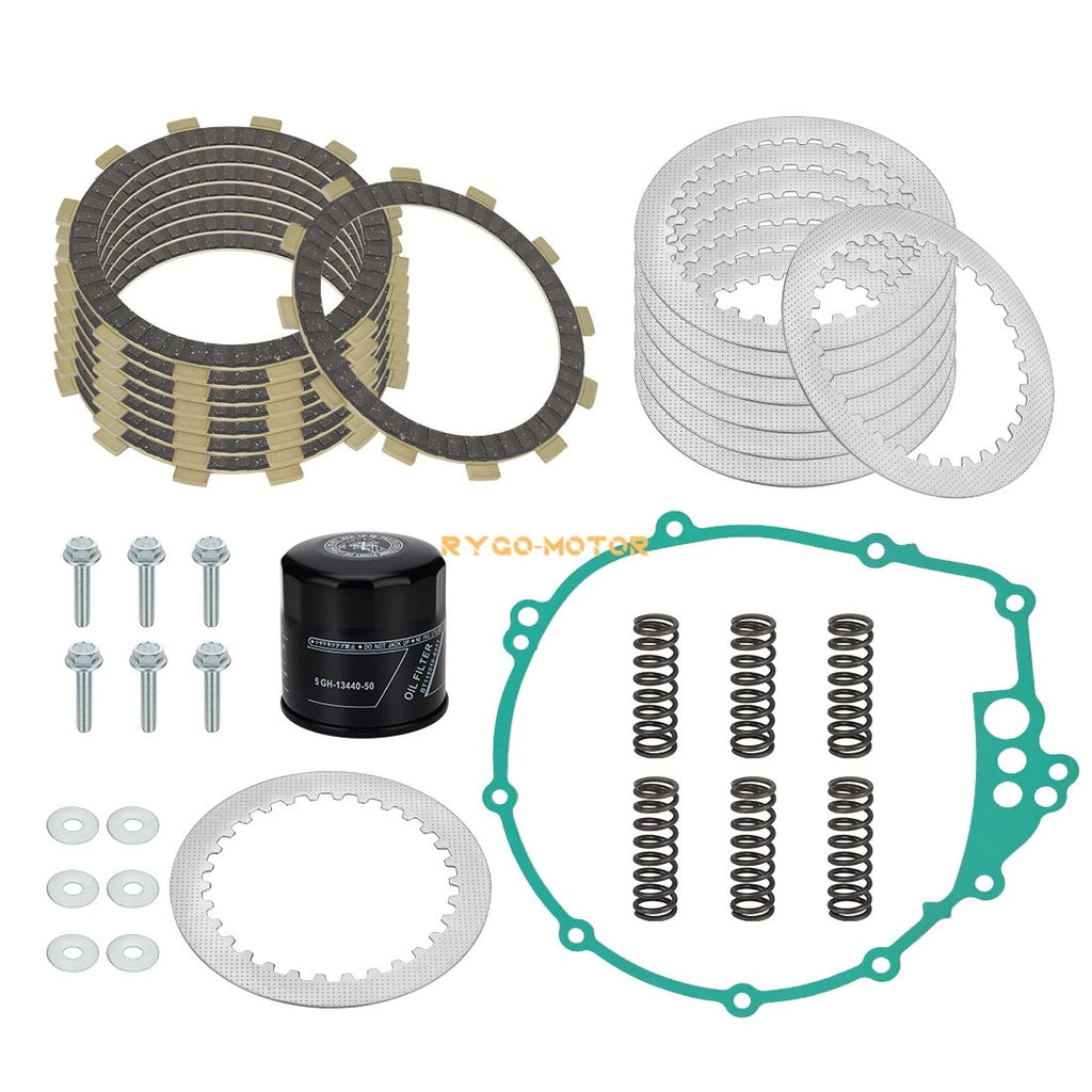Clutch Friction Steel Plates Springs Gasket for Yamaha YZF-R6 (2003–2005)