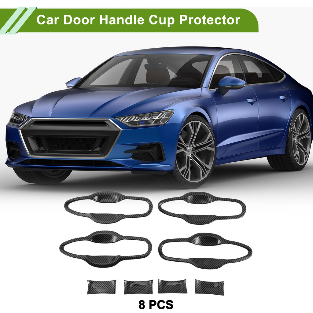 Car Door Handle Cup Protector Kit for Toyota Camry (2018–2024) Carbon Black