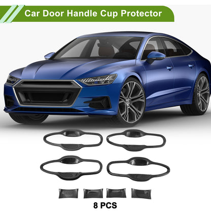Car Door Handle Cup Protector Kit for Toyota Camry (2018–2024) Carbon Black
