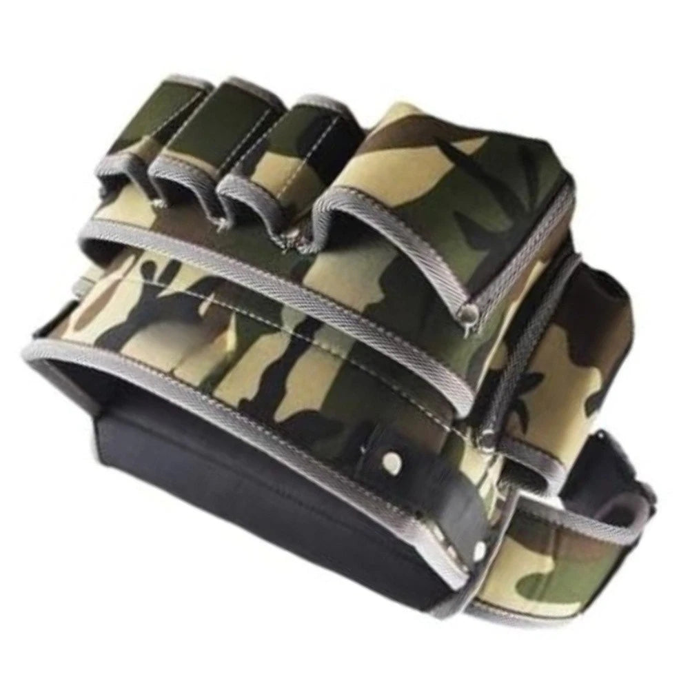 Camouflage Waist Tool Bag for Quick Access - Lightweight Oxford Fabric
