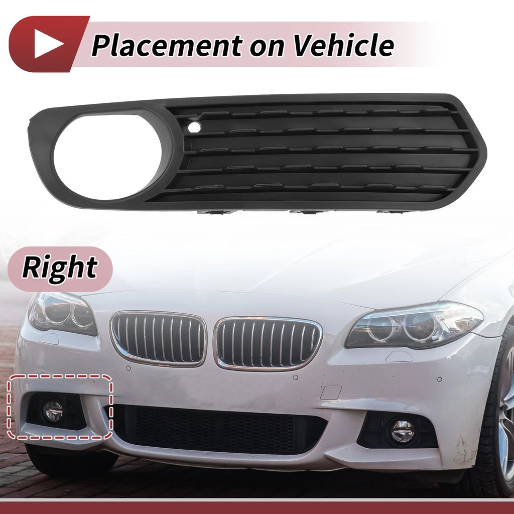 Front Right Fog Light Grill Replacement for BMW F20 (2011–2015) Black
