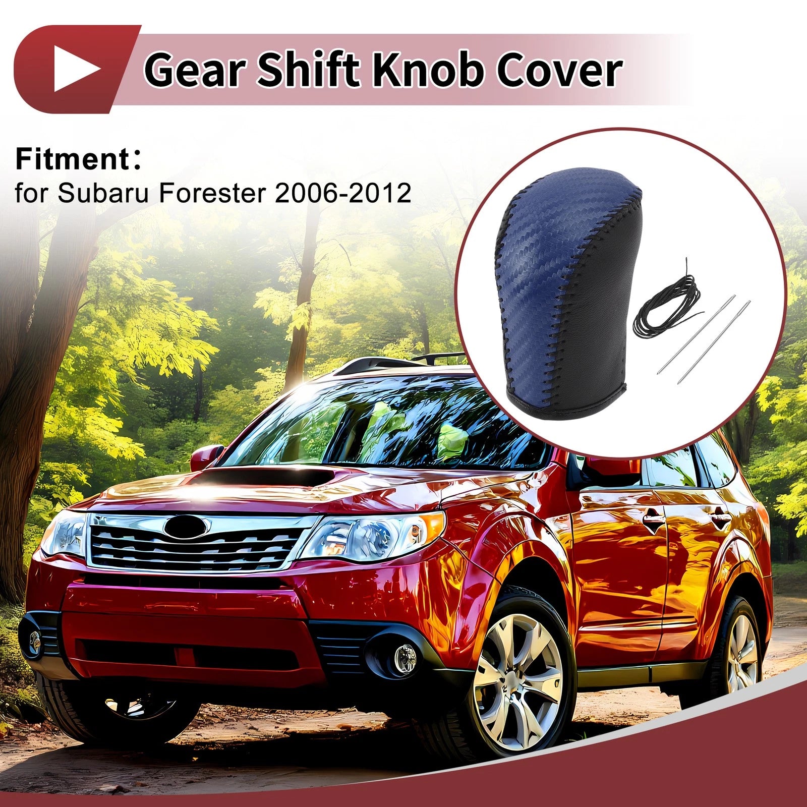 Gear Shift Knob Cover Replacement for Subaru Forester (2006–2012)