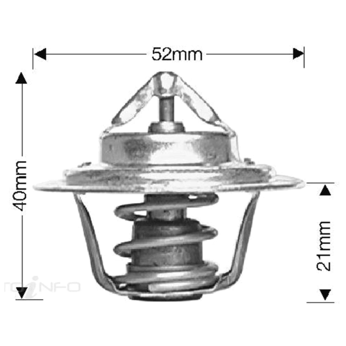 Dayco Thermostat for Mazda E1400 SS 4cyl 1.5L D5 (1984–1986)