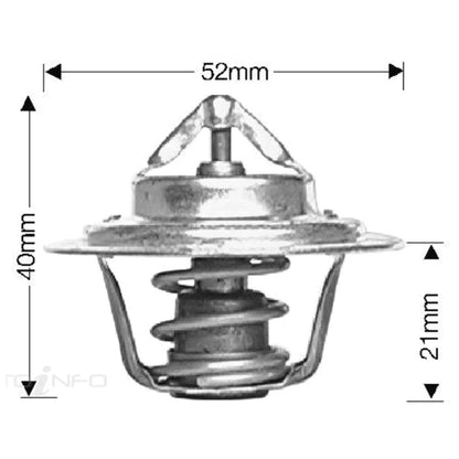 Dayco Thermostat for Mazda E1400 SS 4cyl 1.5L D5 (1984–1986)