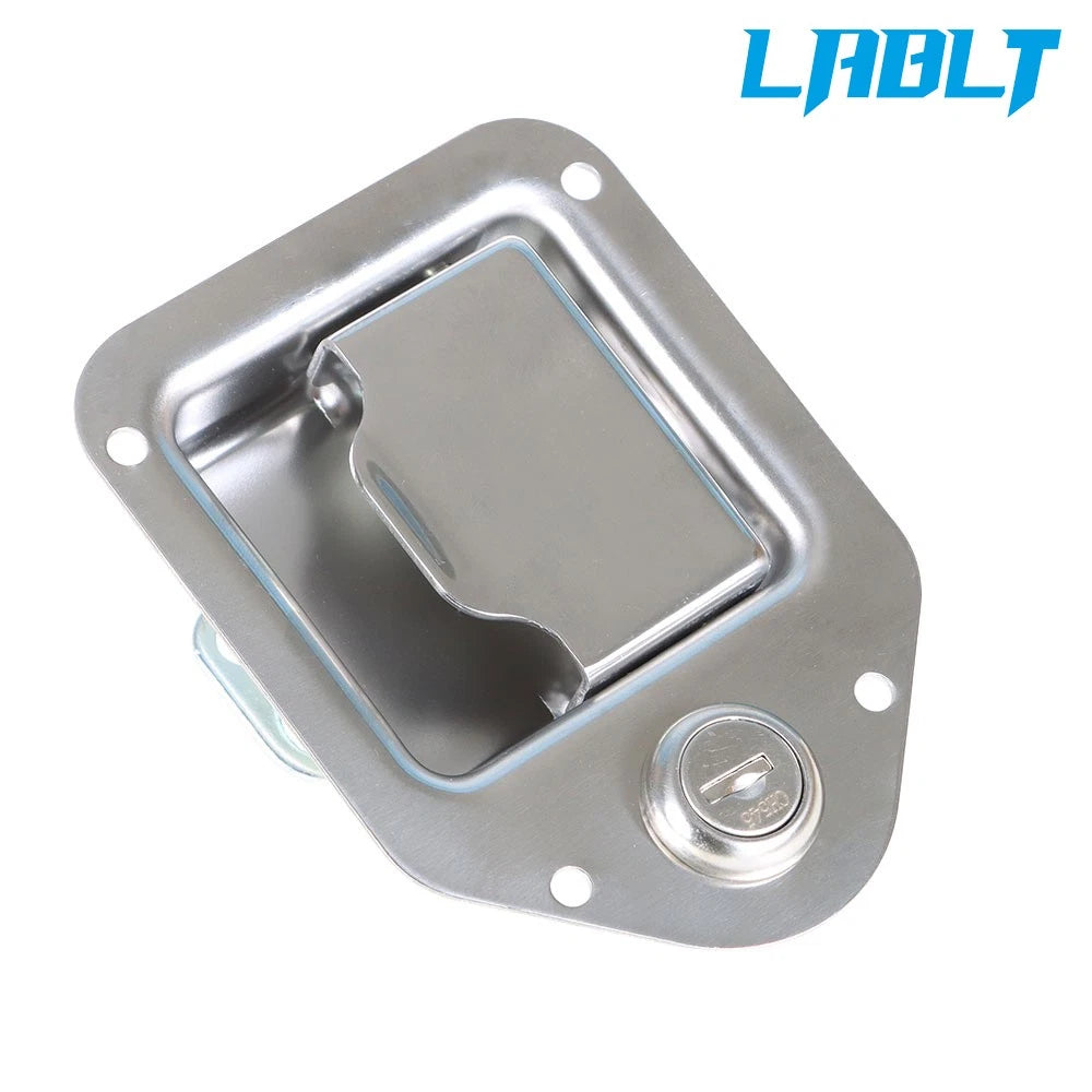 Toolbox Lock Door Key Latch Paddle Handle for RV Trailer (4-3/8", 3-1/4")