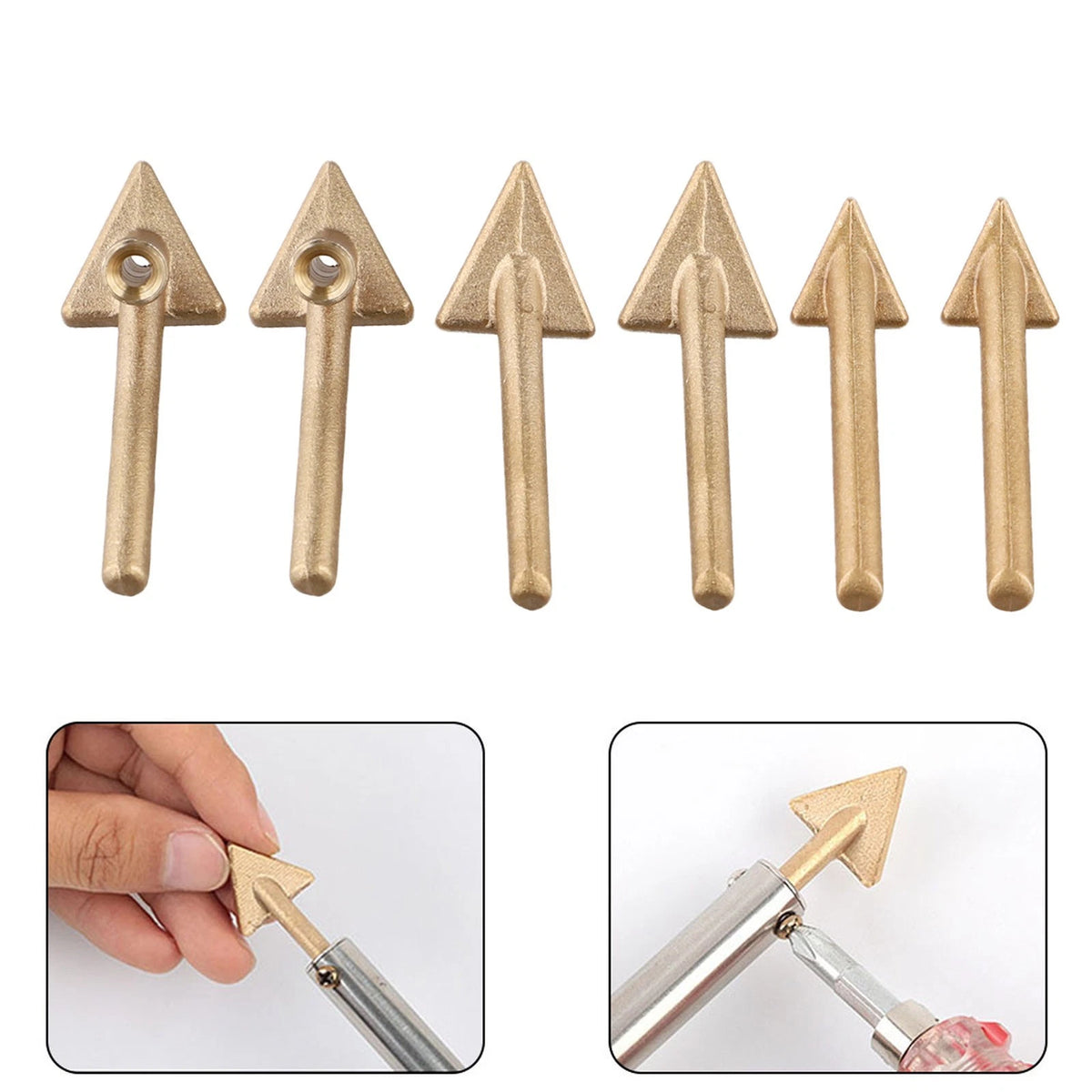 6X Replacement Tips for Plastic Welding 80 Watt