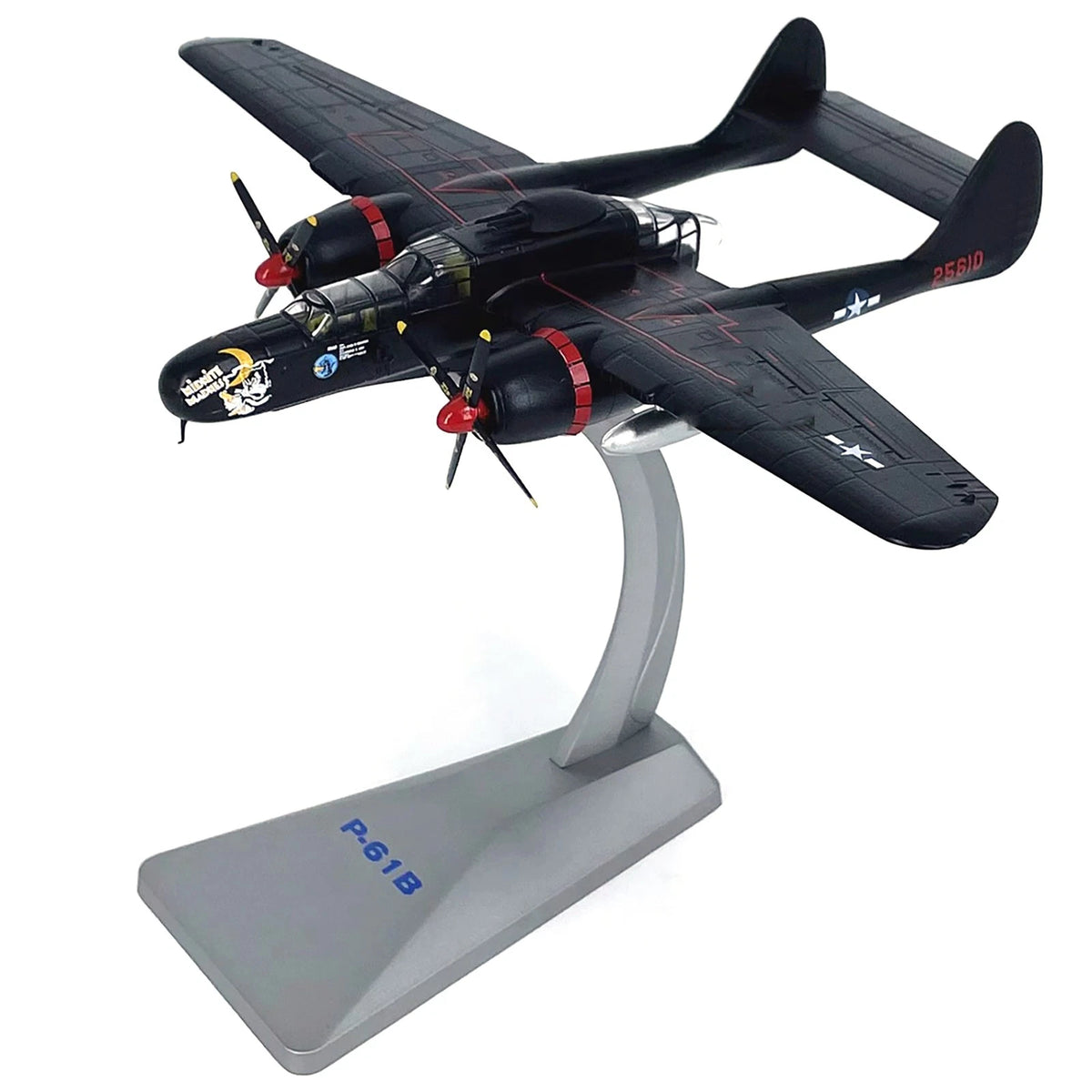 1/72 Scale P-61B Black Widow Model for WWII USA Air Force (1941–1945)