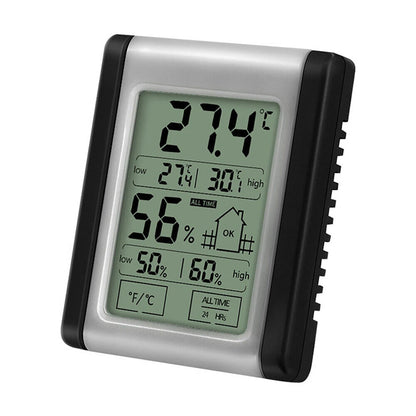 LCD Screen Digital Display Thermometer Hygrometer for Indoor Use (1 PC)