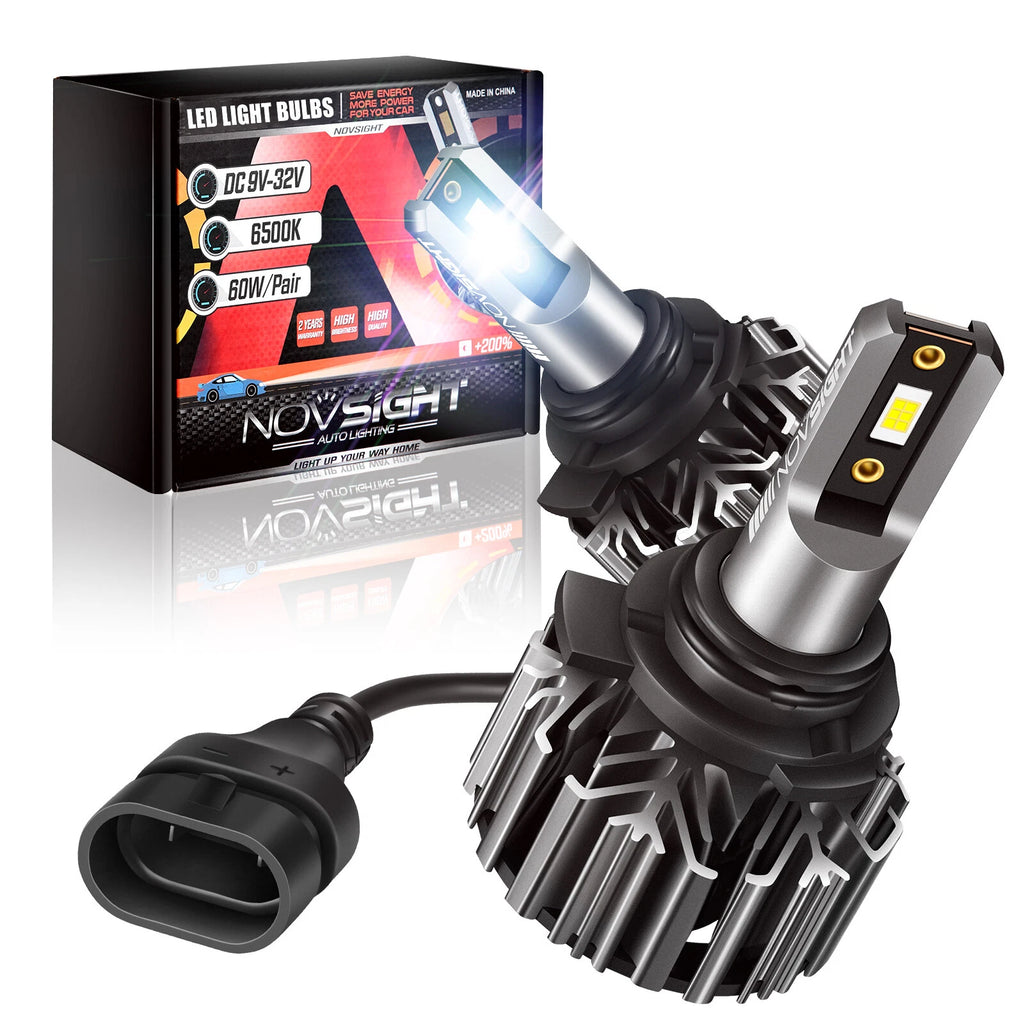 NOVSIGHT 9012 LED Headlight Bulb Kit for Ford Edge (2011–2014) 6500K