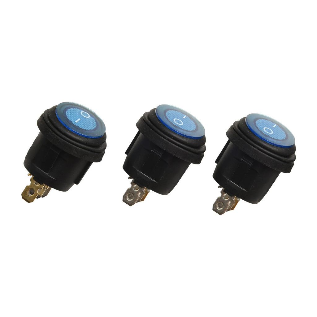 Waterproof Car Boot Switch 20A 12V SPST with LED for Universal Use