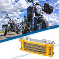 Engine Oil Cooler Radiator Gold Tone M10 Interface for Monkey Bike (50–160CC)