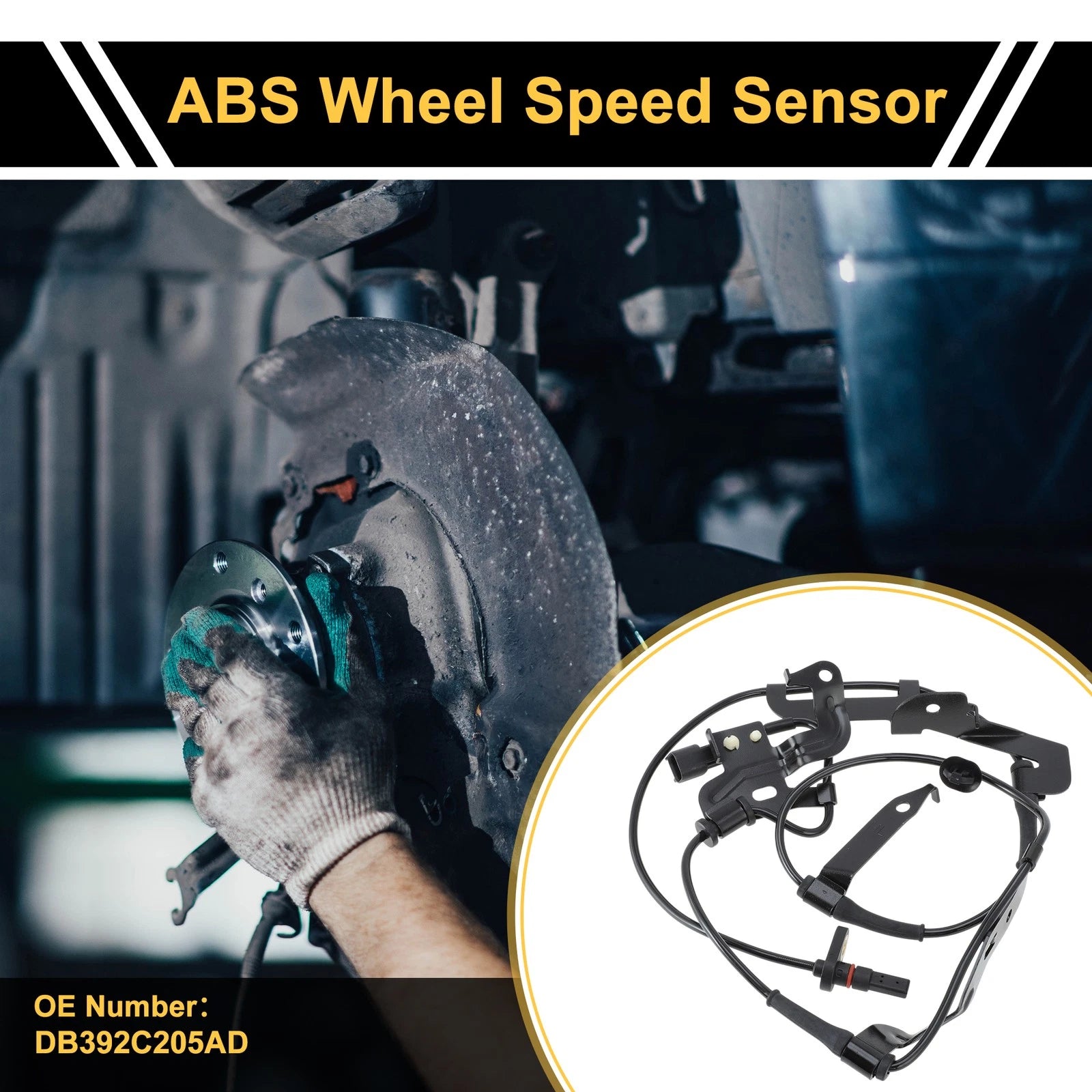 ABS Wheel Speed Sensor Front Left Replacement for Ford Ranger (2011–2018)
