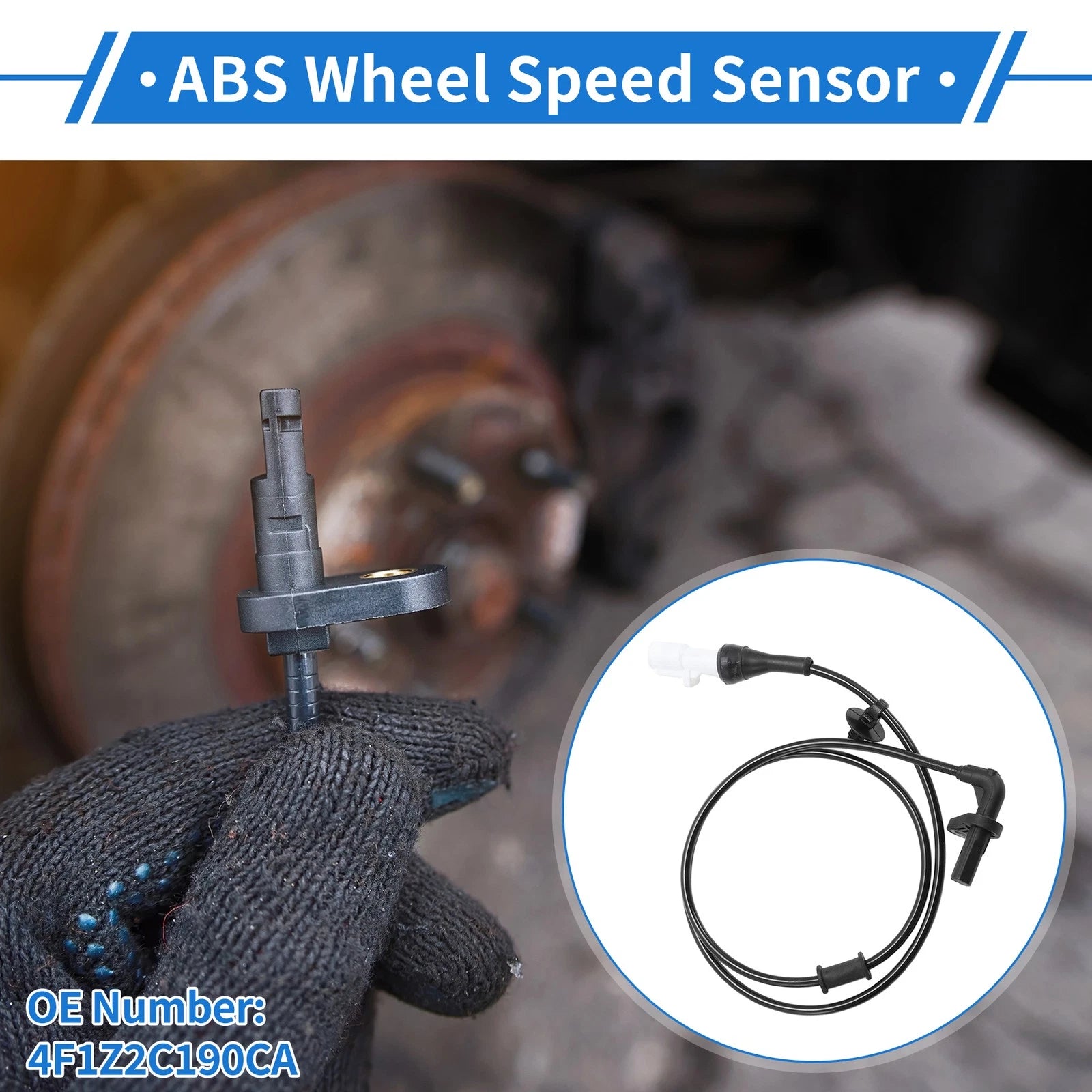 ABS Wheel Speed Sensor Front Left for Ford Taurus (2004–2007)