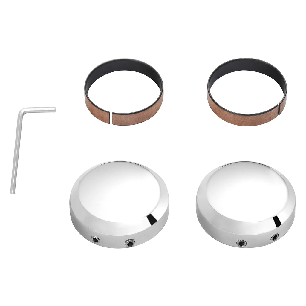 Front Fork Stem Upper Nut Covers for Harley Softail Dyna (2009–2020)