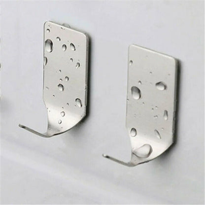 Hanger Wall Hook for Household Supplies (1.5x3.5cm) Silver