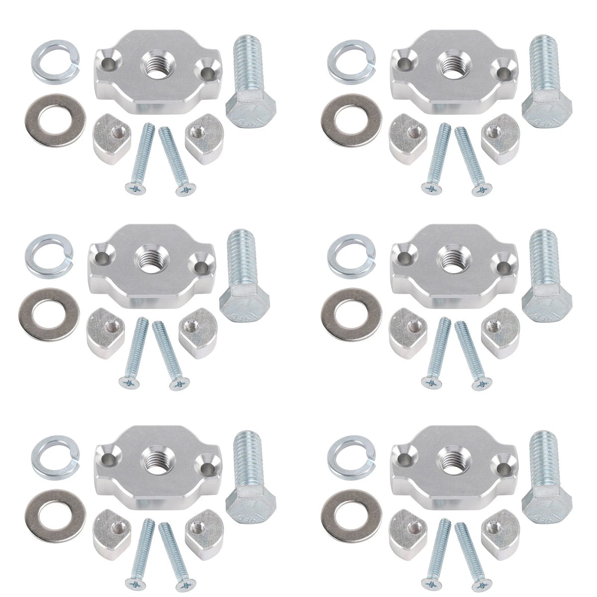 6 Pack Aluminum Quick Attach Accessory Anchor Mount Kit for CFMoto ATVs UTVs