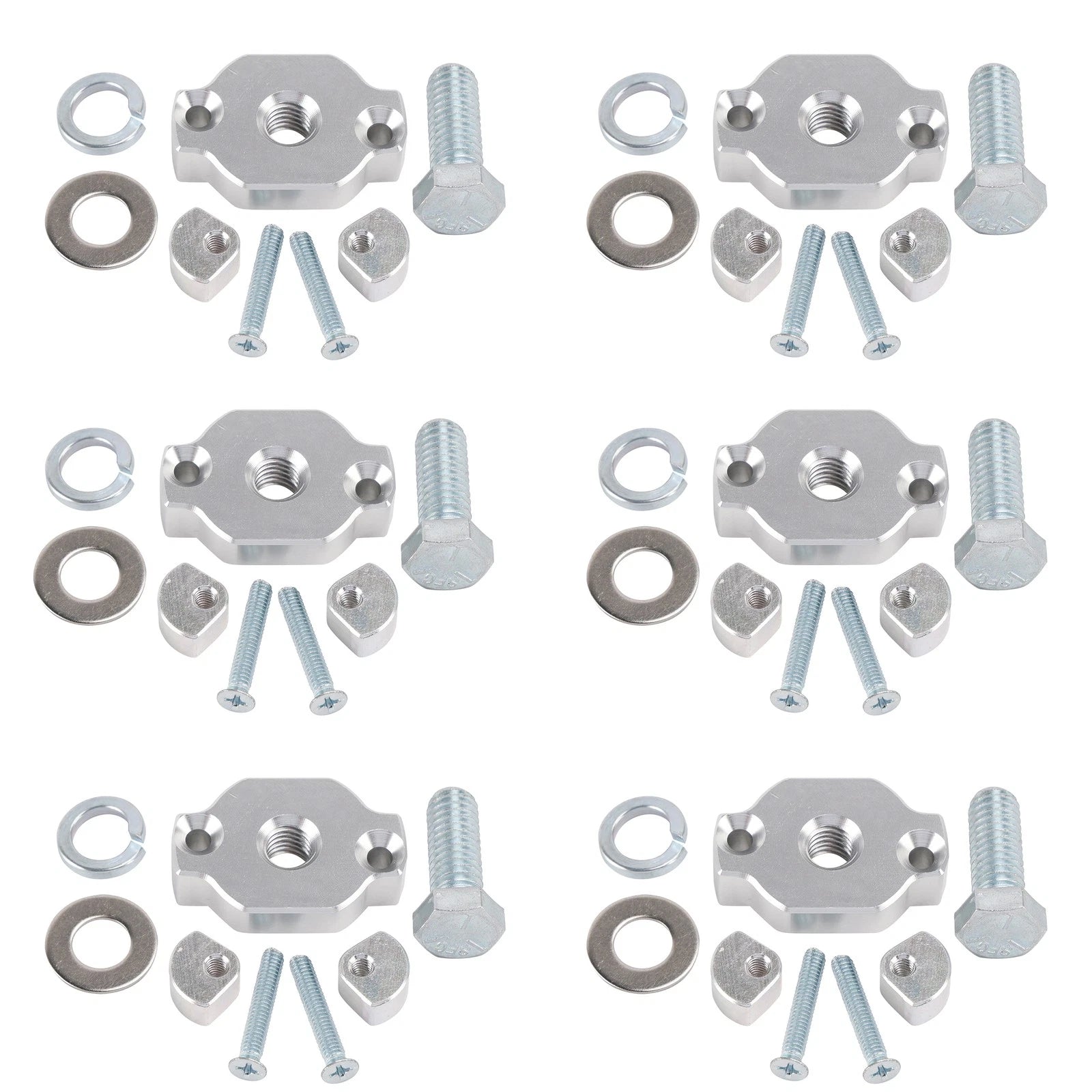 6 Pack Aluminum Quick Attach Accessory Anchor Mount Kit for CFMoto ATVs UTVs