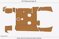 Cockpit Pads for Sessa Key Largo 24 (2014) - EVA Foam Faux Teak Deck Flooring