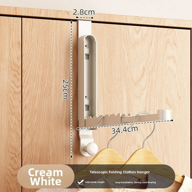 Fold Down Clothes Hanger Over Door for Universal Fit