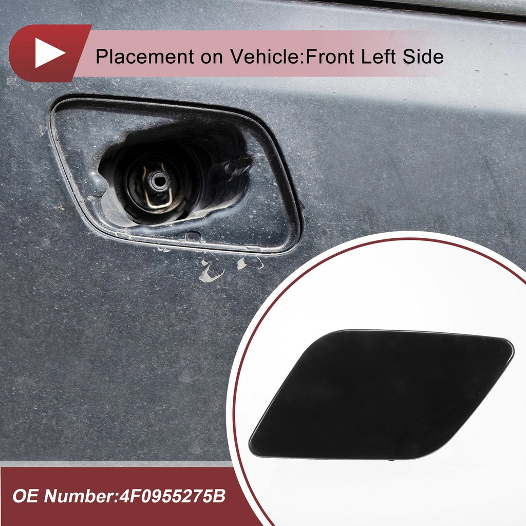 Front Left Washer Nozzle Cover Cap Replacement for Audi A6 (2009–2010)