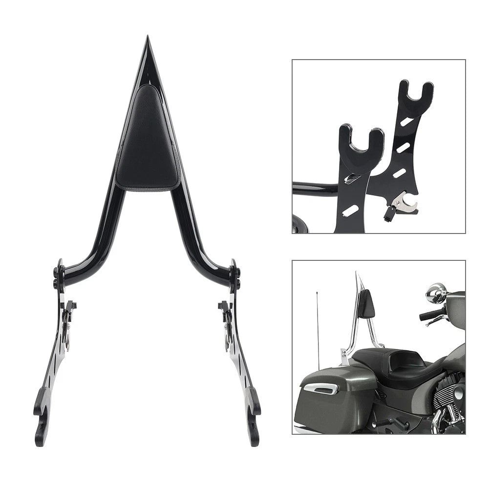 24" Sissy Bar Backrest Pad for Indian Challenger/Chieftain/Springfield (2014–2025)