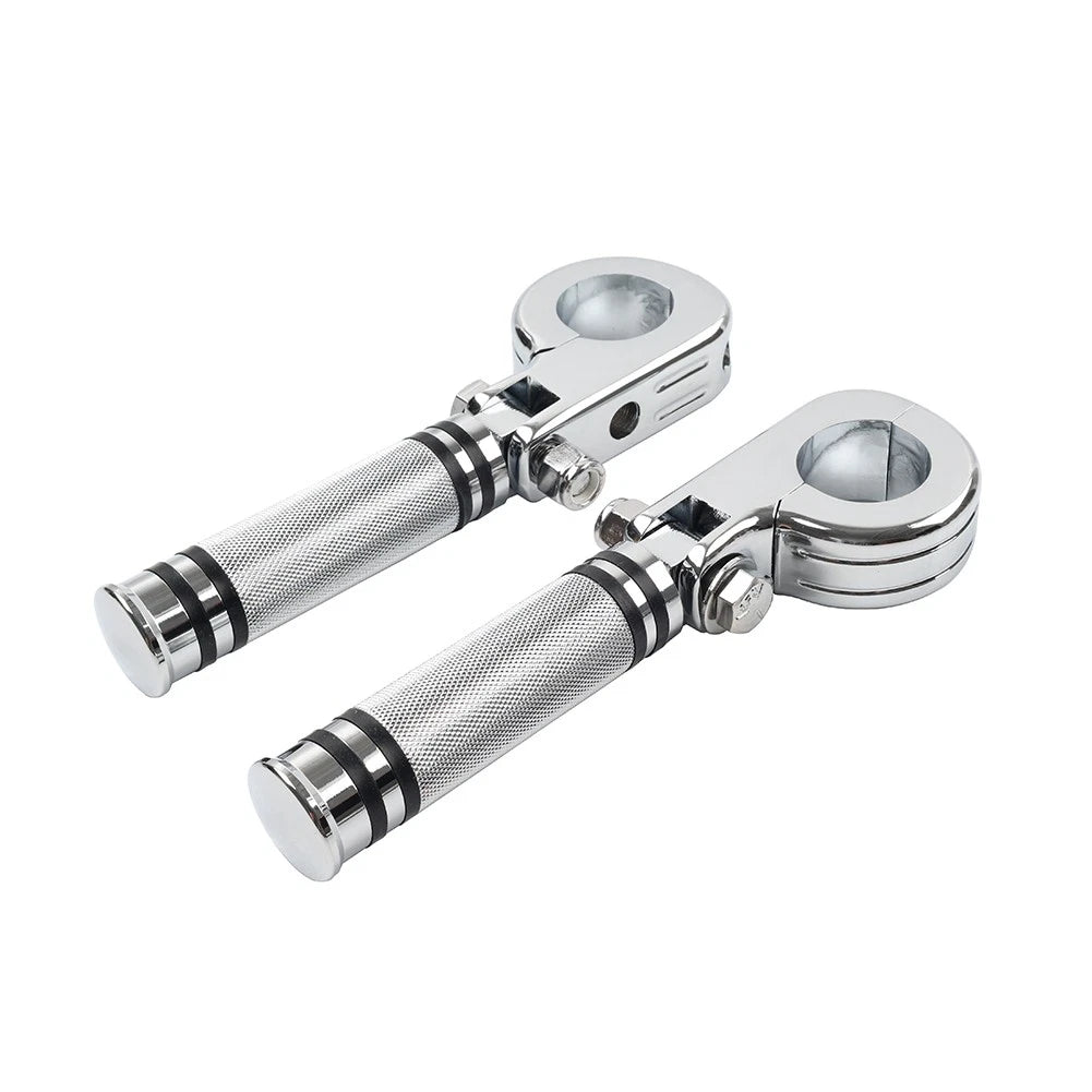 25-32mm Engine Guard Bar Highway Foot Peg Footrest for Harley Yamaha Chrome