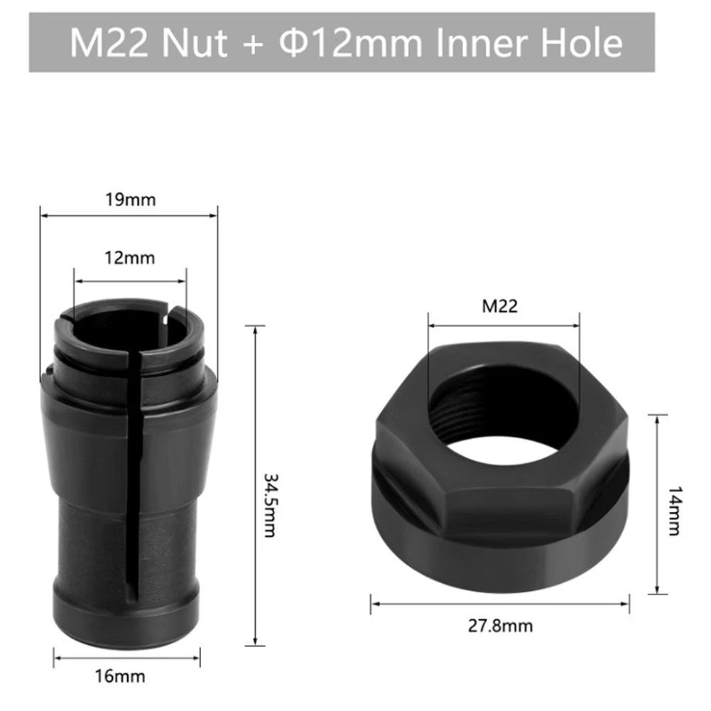 Collet Chuck for Rotary Tool (Carbon Steel)