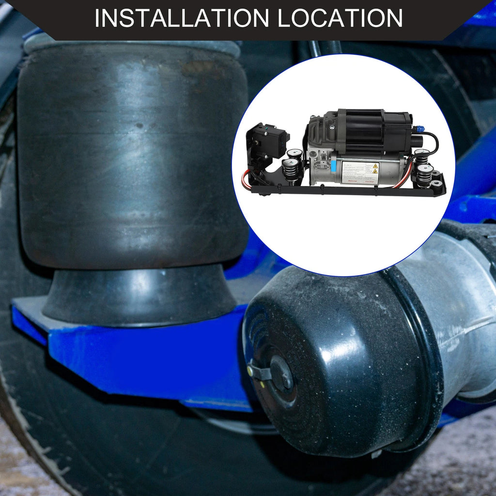 Air Suspension Compressor with Bracket Replacement for BMW 535i (2009–2017)
