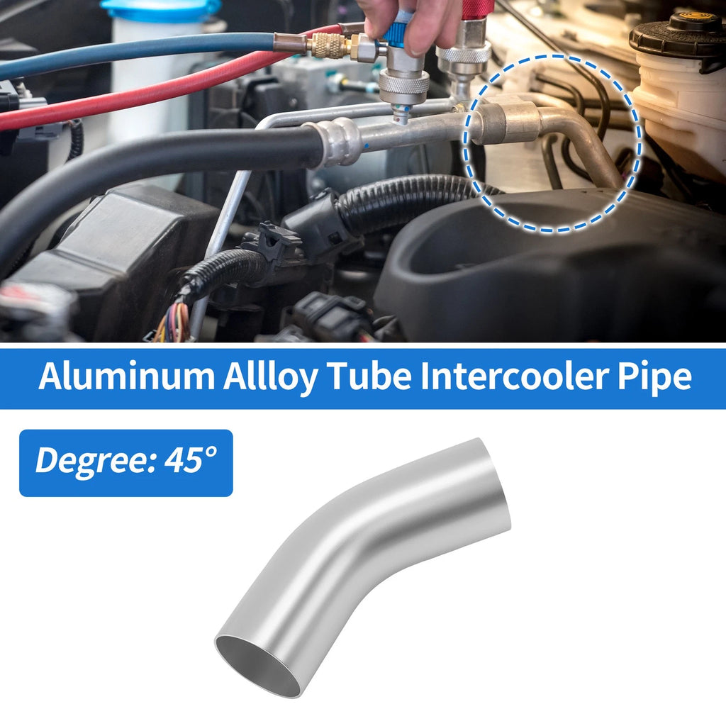 2.48"OD 45° Intercooler Pipe for Silver Tone